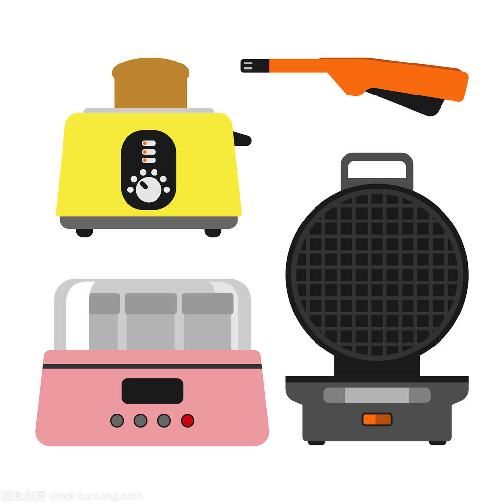 老老式的烤箱矢量插圖廚具家電熱符號電動工具和國內(nèi)酸奶電烹調(diào)爐灶家庭技術